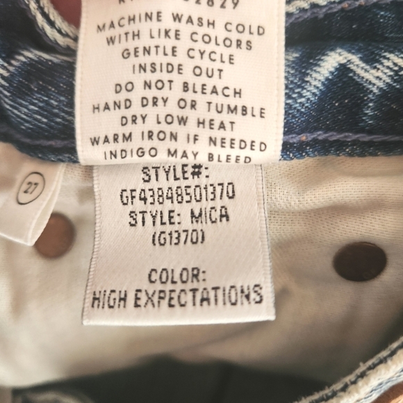 EUC GRLFRND Mica High-Rise Button Fly Jeans in Great Expectations, Size 27 - Picture 12 of 14